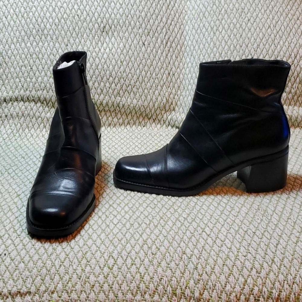 Diba Cuba black Brazilian leather boots sz 6. - Picture 2 of 9